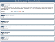 Tablet Screenshot of curecervicaldystonia.com